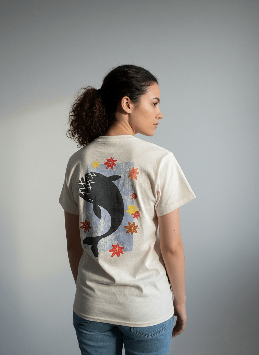 T-shirt Female Model Back